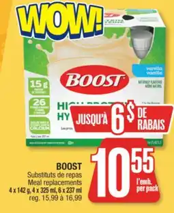 Jean Coutu BOOST Meal replacements offer