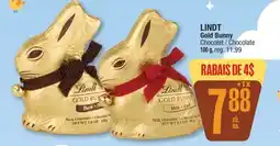 Jean Coutu LINDT Gold Bunny Chocolate offer