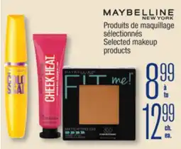 Jean Coutu MAYBELLINE NEW YORK Selected makeup products offer