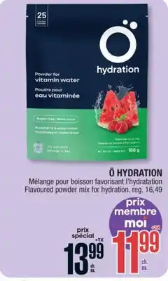 Jean Coutu Ö HYDRATION Flavoured powder mix for hydration offer