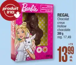 Jean Coutu REGAL Chocolat creux Hollow chocolate offer