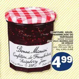 Marché Bonichoix BONNE MAMAN JAM, JELLY, MARMALADE OR SPREAD offer