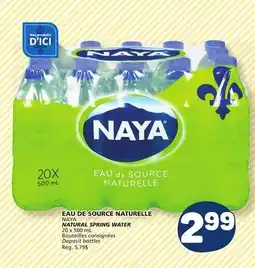 Marché Bonichoix NAYA NATURAL SPRING WATER offer