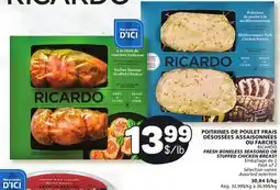 Marché Bonichoix RICARDO FRESH BONELESS SEASONED OR STUFFED CHICKEN BREAST offer