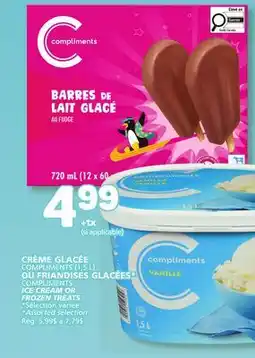 Marché Bonichoix COMPLIMENTS ICE CREAM OR FROZEN TREATS offer