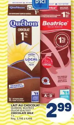 Marché Bonichoix QUÉBON, BEATRICE OR SEALTEST CHOCOLATE MILK offer