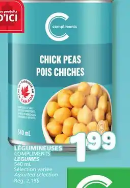 Marché Bonichoix COMPLIMENTS LEGUMES offer