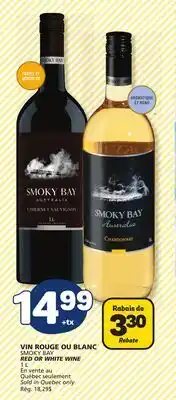 Marché Bonichoix SMOKY BAY RED OR WHITE WINE offer