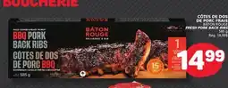 Marché Bonichoix BÂTON ROUGE FRESH PORK BACK RIBS offer