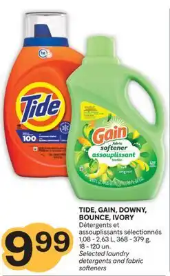 Brunet TIDE, GAIN, DOWNY, BOUNCE, IVORY Détergents et assouplissants sélectionnés offer
