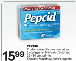 Brunet PEPCID Produits sélectionnés pour aider à soulager les brûlures d'estomac offer