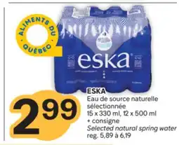 Brunet ESKA Eau de source naturelle sélectionnée offer