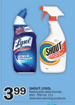 Brunet SHOUT, LYSOL Nettoyants sélectionnés offer