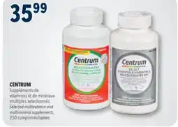 Familiprix CENTRUM, Selected multivatamin and multimineral supplements, 250 tablets offer