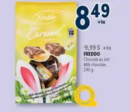 Familiprix FREDDO, Milk chocolate caramel filled offer