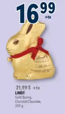 Familiprix LINDT Gold Bunny Chocolate, 200g offer