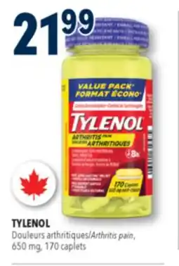 Familiprix TYLENOL Arthritis pain, 650 mg, 170 caplets offer