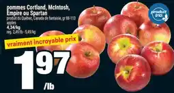 Super C POMMES CORTLAND, MCINTOSH, EMPIRE OU SPARTAN | APPLES offer