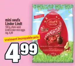 Super C MINI OEUFS LINDOR LINDT | LINDT LINDOR MINI EGGS offer