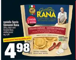 Super C Raviolis farcis Giovanni Rana | Giovanni Rana stuffed ravioli offer