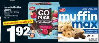 Super C BARRES MUFFIN MAX LECLERC | LECLERC MUFFIN MAX BARS offer