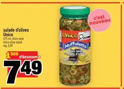Super C SALADE D'OLIVES UNICO | UNICO OLIVE SALAD offer