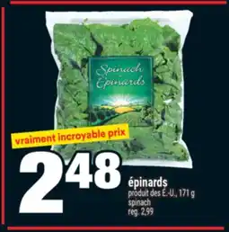Super C ÉPINARDS | SPINACH offer