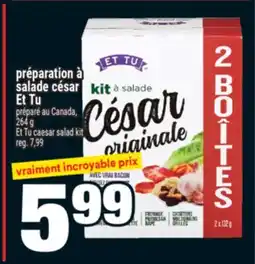 Super C Préparation à salade césar Et Tu | Et Tu caesar salad kit offer