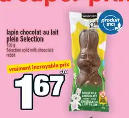 Super C lapin chocolat au lait plein Selection | Selection solid milk chocolate offer