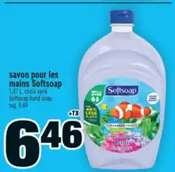 Super C SAVON POUR LES MAINS SOFTSOAP | SOFTSOAP HAND SOAP offer