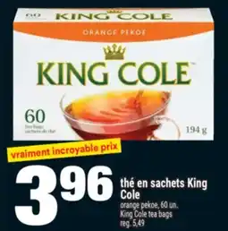 Super C THÉ EN SACHETS KING COLE | KING COLE TEA BAGS offer