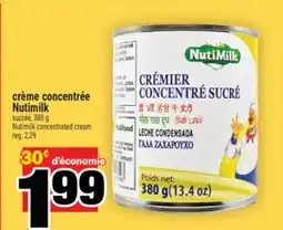 Super C CRÈME CONCENTRÉE NUTIMILK | NUTIMILK CONCENTRATED CREAM offer