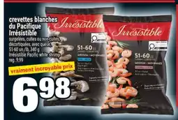 Super C crevettes blanches du Pacifique Irrésistible | Irrésistible Pacific white shrimp offer