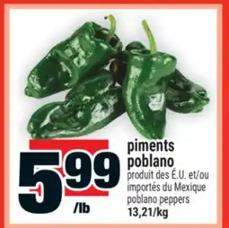 Super C PIMENTS POBLANO | POBLANO PEPPERS offer