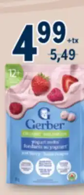Familiprix GERBER Organic, Yogurt melts offer