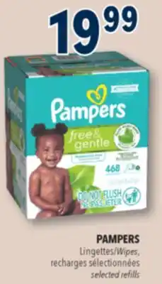 Familiprix PAMPERS Wipes selected refills offer