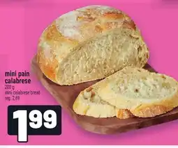 Metro MINI PAIN CALABRESE | MINI CALABRESE BREAD offer