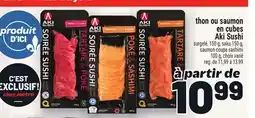 Metro THON OU SAUMON EN CUBES AKI SUSHI offer