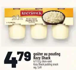 Metro GOÛTER AU POUDING KOZY SHACK | KOZY SHACK PUDDING SNACK offer