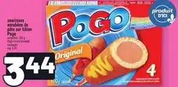 Metro SAUCISSES ENROBÉES DE PÂTE SUR BÂTON POGO | POGO FROZEN BREADED SAUSAGES offer