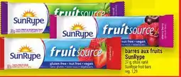 Metro BARRES AUX FRUITS SUNRYPE | SUNRYPE FRUIT BARS offer