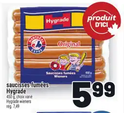 Metro SAUCISSES FUMÉES HYGRADE | HYGRADE WIENERS offer