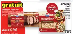Metro FILET DE PORC MAPLE LEAF | MAPLE LEAF COOKED PORK TENDERLOIN offer