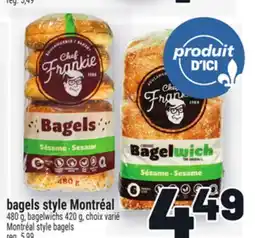 Metro BAGELS STYLE MONTRÉAL | MONTRÉAL STYLE BAGELS offer