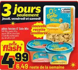 Metro PÂTES FARCIES O'SOLE MIO offer