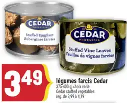 Marché Adonis LÉGUMES FARCIS CEDAR | CEDAR STUFFED VEGETABLES offer