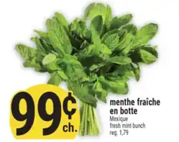 Marché Adonis Menthe fraîche en botte | Fresh mint bunch offer