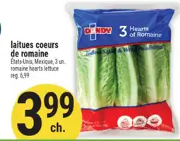 Marché Adonis LAITUES COEURS DE ROMAINE | ROMAINE HEARTS LETTUCE offer