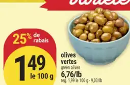 Marché Adonis OLIVES VERTES | GREEN OLIVES offer