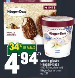 Marché Adonis CRÈME GLACÉE HÄAGEN-DAZS | HÄAGEN-DAZS ICE CREAM offer